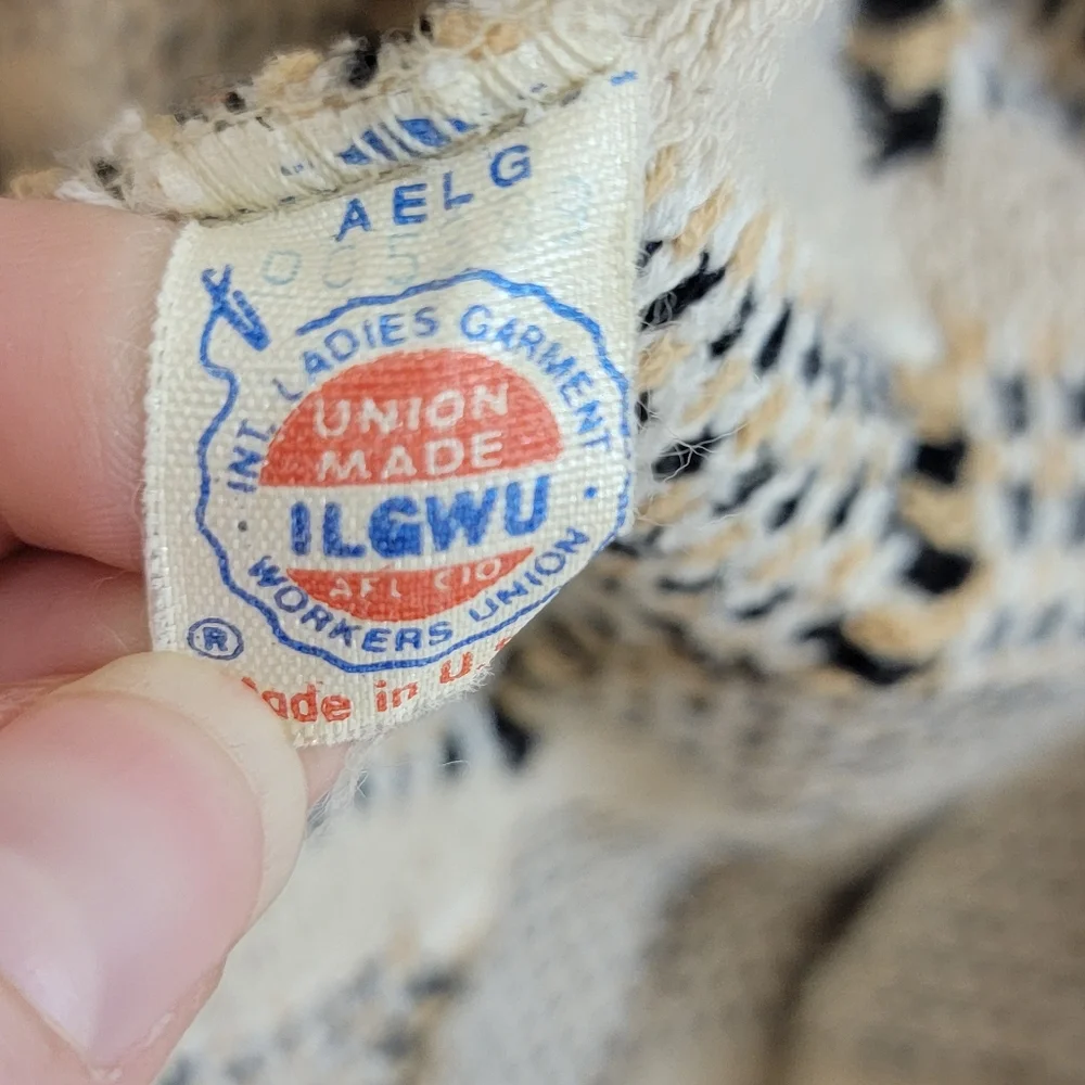 Vintage Castleberry London New‎ York Union Made Womens Cardigan Size 12